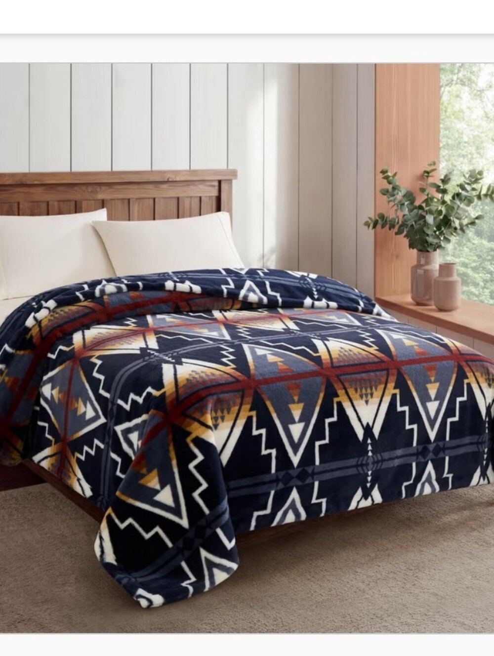 Pendleton Faux Fur Luxe Blanket, New, Arrow Flight,  King